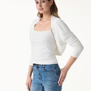 Bamboo Blend Breathable Summer Cropped Shrug Cardigan